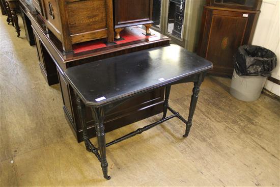 Ebonised card table